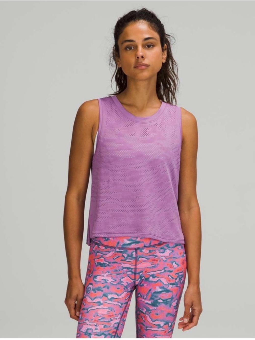 NWT Lululemon Train to Be Tank Top - Lilac Camo